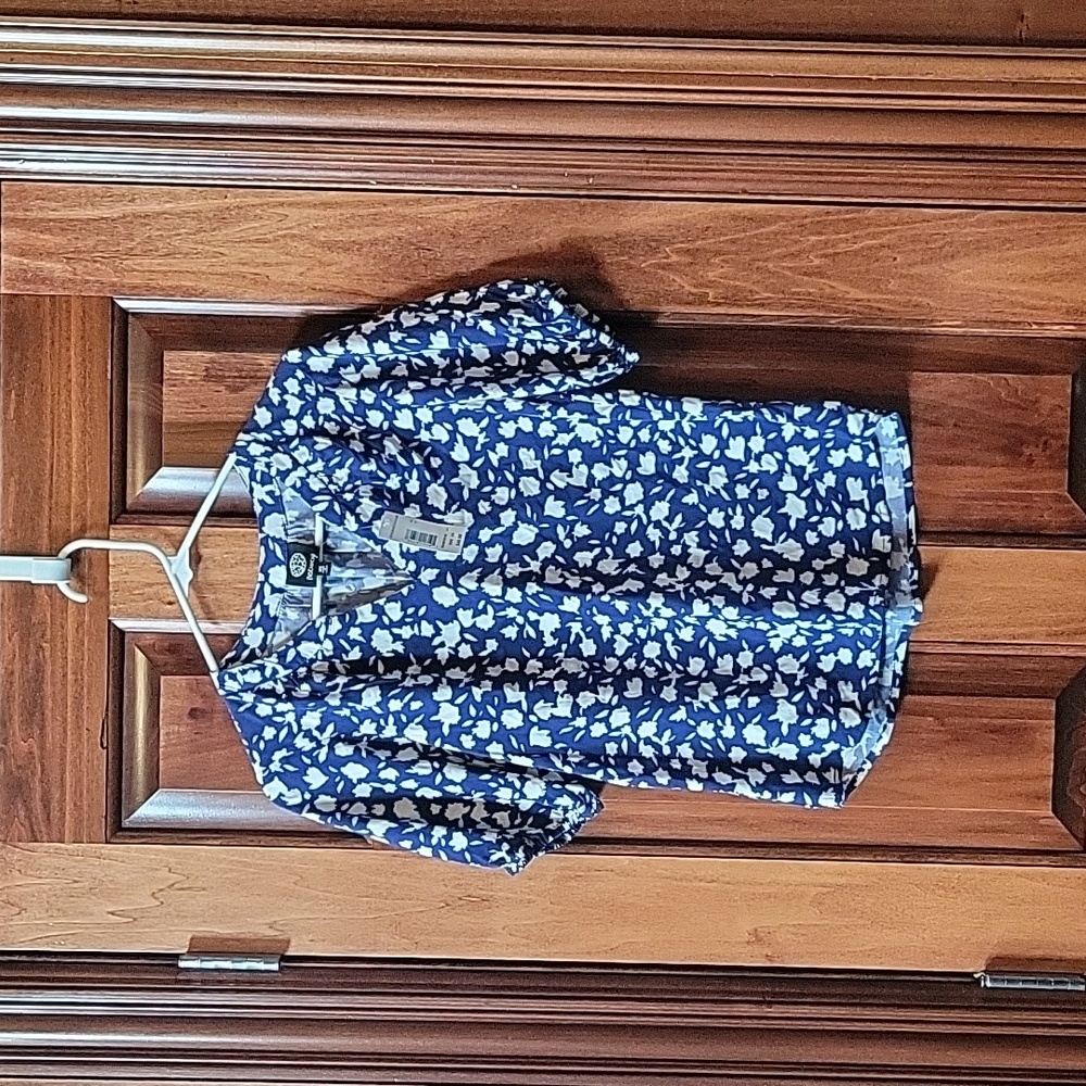 Bobeau Short Sleeve Shirt Blouse Size XS NWT
